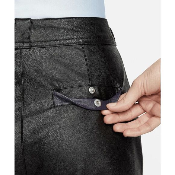 Air Jordan Classics 2.0 Luxe Plush Faux Leather Pants DJ2719-010 Size Small New - Picture 6 of 7